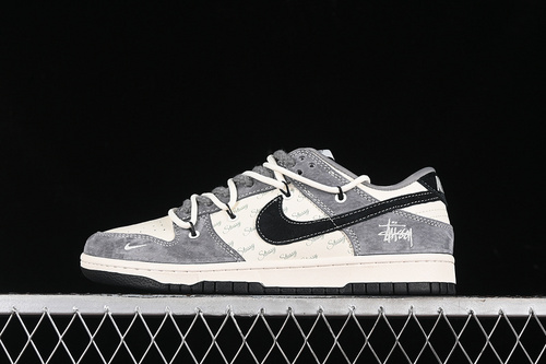 【380】[SJ2068-305]-[SB DUNK LOW WHITE/GREY/BLACK]-[WOMAN:36-39]-[MAN:40-45]