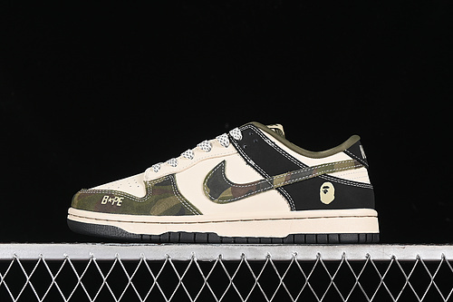 【360】[CH6336-229]-[SB DUNK LOW BAPE WHITE/BLACK/GREEN]-[WOMAN:36-39]-[MAN:40-45]