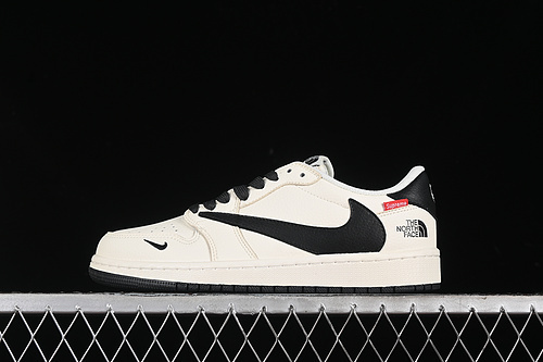 【360】[DIY1688-004]-[TRAVIS SCOTT X FRAGMENT DESIGN X AIR JORDAN 1 LOW OG SP OFF WHITE/BLACK]-[36-45]