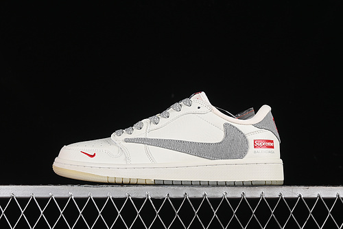 【360】[JH6088-705]-[TRAVIS SCOTT X FRAGMENT DESIGN X AIR JORDAN 1 LOW OG SP GREY/WHITE]-[36-45]