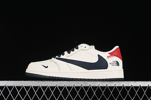 【360】[DIY1688-0]-[TRAVIS SCOTT X FRAGMENT DESIGN X AIR JORDAN 1 LOW OG SP OFF WHITE/BLACK/RED]