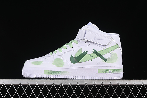 【340】[CW2289-111]-[AIR FORCE 1 07 MID WHITE/GREEN]-[WOMAN:36-39]-[MAN:40-45]