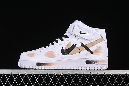 【340】[CW2289-111]-[AIR FORCE 1 07 MID WHITE/BLACK/BROWN]-[WOMAN:36-39]-[MAN:40-45]