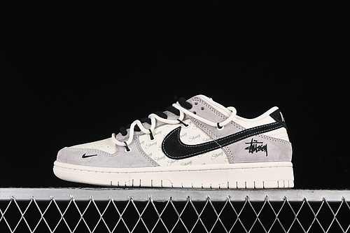 【380】[SJ2068-306]-[SB DUNK LOW WHITE/GREY/BLACK]-[WOMAN:36-39]-[MAN:40-45]