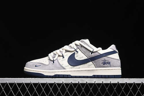 【380】[SJ2068-296]-[SB DUNK LOW WHITE/GREY/BLUE]-[WOMAN:36-39]-[MAN:40-45]