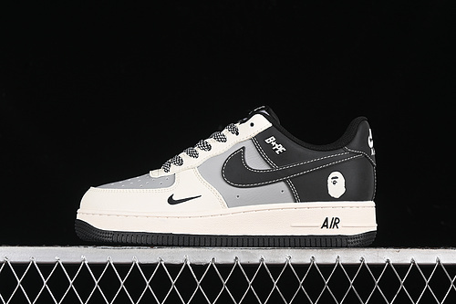 【340】[BB6566-209]-[AIR FORCE 1 07 LOW BAPE WHITE/BLACK/GREY]-[WOMAN:36-39]-[MAN:40-45]