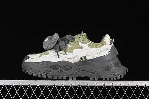 【270】[T12W441005FMW]-[FILA FUSION WHITE/GREY/GREEN]-[WOMAN:35-40]