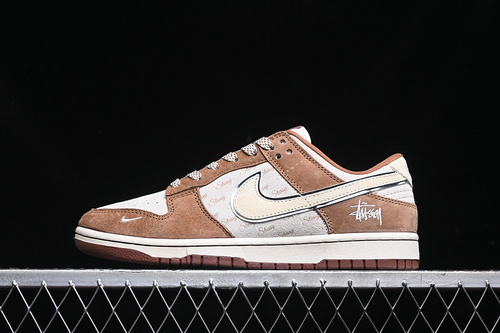 【380】[XX3168-601]-[DUNK LOW SB WHITE/BROWN/SILVER]-[WOMAN:36-39]-[MAN:40-45]