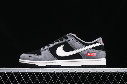 【360】[XX3186-206]-[SB DUNK LOW SUPREME WHITE/GREY/BLACK]-[WOMAN:36-39]-[MAN:40-45]