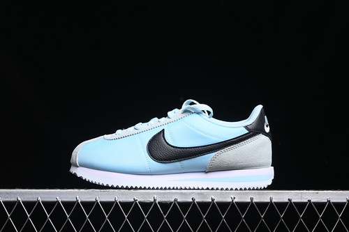 【220】[DZ2795-401]-[CLASSIC CORTEZ LEATHER GLACIER BLUE/WHITE/SAFETY ORANGE/BLACK]-[WOMAN:35.5-39]