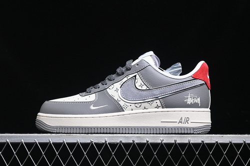 【340】[XZ6188-338]-[AIR FORCE 1 07 LOW CDG WHITE/GREY/RED/SILVER]-[WOMAN:36-39]-[MAN:40-45]