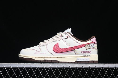 【380】[DD1503-124]-[SB DUNK LOW SURFACES IN BROWN AND SAIL WHITE/BROWN/PINK]-[UNISEX:35.5-46]