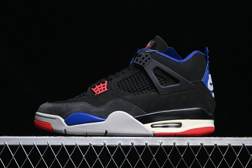 【580】[FV5029-003]-[AIR JORDAN 4 RETRO LASE BLACK/FIRE RED/DEEP ROYAL BLUE/DARK SMOKE GREY/TECH GREY]