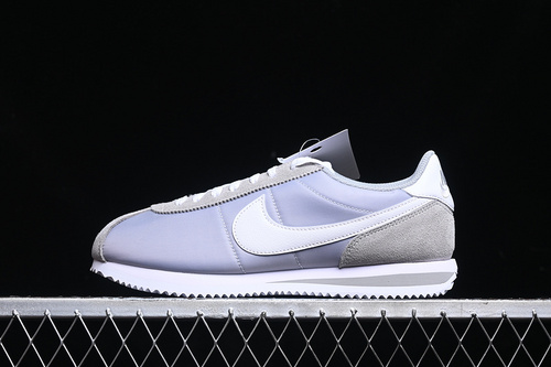 【220】[HF0263-002]-[CLASSIC CORTEZ LEATHER FLAT SILVER/WHITE]-[WOMAN:35.5-39]-[MAN:40-45]