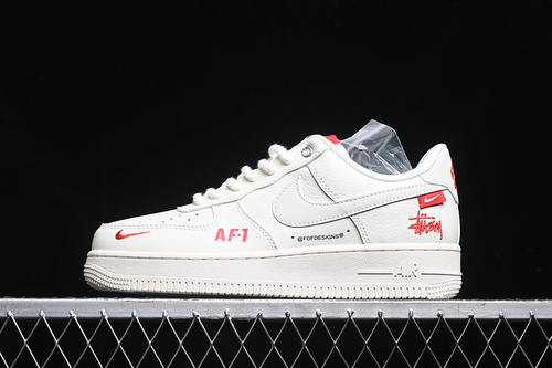 【340】[SJ6698-016]-[AIR FORCE 1 07 LOW OFF WHITE/RED]-[WOMAN:36-39]-[MAN:40-45]