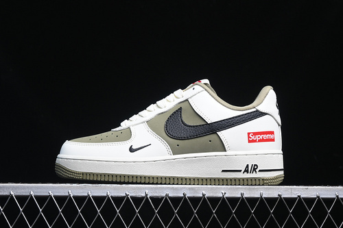 【340】[CH6336-508]-[AIR FORCE 1 07 LOW SUPREME WHITE/GREEN/BLACK]-[WOMAN:36-39]-[MAN:40-45]