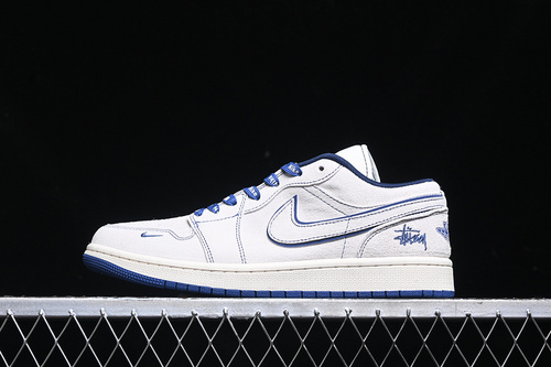 【380】[DM9188-006]-[AIR JORDAN 1 LOW WHITE/GREY/BLUE]-[WOMAN:36-39]-[MAN:40-45]