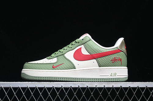 【340】[KK1988-028]-[AIR FORCE 1 07 LOW WHITE/GREEN/RED]-[WOMAN:36-39]-[MAN:40-45]