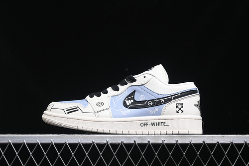 【380】[DM9188-001]-[AIR JORDAN 1 LOW OF WHITE/BLACK/BLUE]-[WOMAN:36-39]-[MAN:40-45]