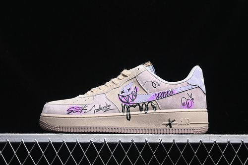 【340】[ZB2121-301]-[AIR FORCE 1 07 LOW PURPLE TARO DEMON KHAKI/PURPLE]-[WOMAN:36-39]-[MAN:40-45]