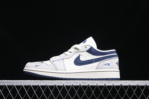 【380】[DM9188-010]-[AIR JORDAN 1 LOW WHITE/GREY/BLUE]-[WOMAN:36-39]-[MAN:40-45]