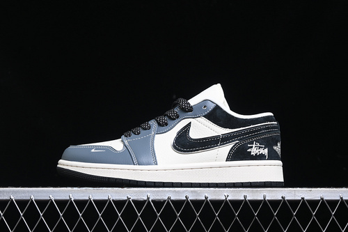 【360】[XX3318-505]-[AIR JORDAN 1 LOW BLUE/WHITE/BLACK]-[WOMAN:36-39]-[MAN:40-45]