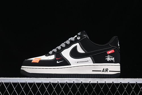【340】[SJ6698-012]-[AIR FORCE 1 07 LOW WHITE/GREY/BLACK/RED]-[WOMAN:36-39]-[MAN:40-45]