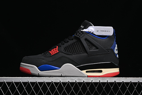 【300】[FV5029-003]-[AIR JORDAN 4 RETRO LASE BLACK/FIRE RED/DEEP ROYAL BLUE/DARK SMOKE GREY/TECH GREY]