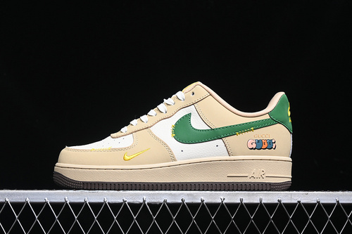 【340】[KK1988-024]-[AIR FORCE 1 07 LOW WHITE/BROWN/GREEN]-[WOMAN:36-39]-[MAN:40-45]