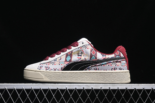 【240】[397197-01]-[PUMA SUEDE XL WARM WHITE/BLACK/TEAM REGAL RED/PUTTY]-[WOMAN:36-39]-[MAN:40-45]