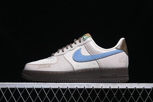 【280】[HQ3458-142]-[AIR FORCE 1 07 LOW WHITE/GREY/BLUE/BROWN]-[WOMAN:36-39]-[MAN:40-45]