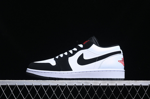 【240】[HF3188-106]-[AIR JORDAN 1 LOW PANDA WHITE/BLACK/UNIVERSITY RED]-[WOMAN:36-39]-[MAN:40-46]