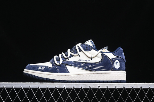 【380】[XS3186-201]-[TRAVIS SCOTT X FRAGMENT DESIGN X AIR JORDAN 1 LOW OG SP WHITE/BLUE]-[36-45]