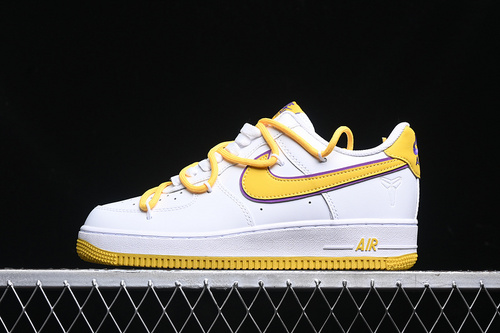 【340】[ZH0316-050]-[AIR FORCE 1 07 LOW WHITE/GOLD/PURPLE]-[WOMAN:36-39]-[MAN:40-45]