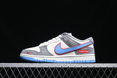 【360】[KK1333-010]-[SB DUNK LOW SUPREME WHITE/BLUE/RED/GREY]-[WOMAN:36-39]-[MAN:40-45]