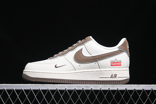 【340】[BB1616-306]-[AIR FORCE 1 07 LOW SUPREME OFF WHITE/BROWN]-[WOMAN:36-39]-[MAN:40-45]