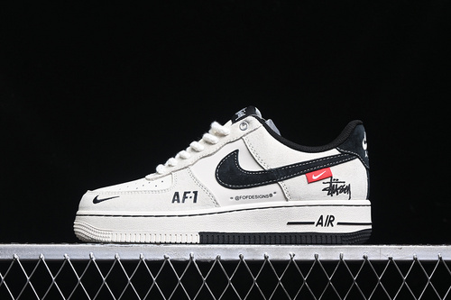 【340】[SJ6698-009]-[AIR FORCE 1 07 LOW WHITE/GREY/BLACK]-[WOMAN:36-39]-[MAN:40-45]