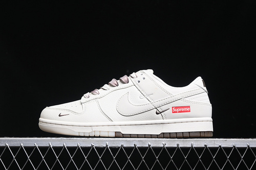 【360】[BB8675-113]-[SB DUNK LOW SUPREME WHITE/BROWN]-[WOMAN:36-39]-[MAN:40-45]
