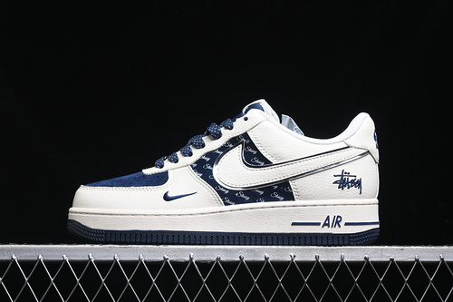 【340】[XZ6188-728]-[AIR FORCE 1 07 LOW OFF WHITE/BLACK/BLUE]-[WOMAN:36-39]-[MAN:40-45]