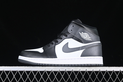【340】[DQ8426-001]-[AIR JORDAN 1 MID BLACK/IRON GREY/WHITE]-[MAN:40-46]