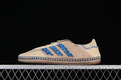 【340】[IH3641]-[CLOT ORIGIALS GAZELLE INDOOR LINEN KHAKI/LIGHT BLUE/BLUE BIRD]-[UNISEX:36-46]