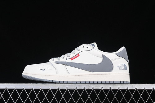 【360】[XZ5158-002]-[TRAVIS SCOTT X FRAGMENT DESIGN X AIR JORDAN 1 LOW OG SP WHITE/GREY]-[36-45]