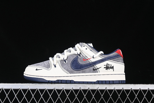 【380】[YX5066-236]-[SB DUNK LOW WHITE/GREY/BLUE/RED]-[WOMAN:36-39]-[MAN:40-45]