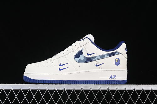 【340】[KK1988-036]-[AIR FORCE 1 07 LOW BAPE BLUE/WHITE]-[WOMAN:36-39]-[MAN:40-45]