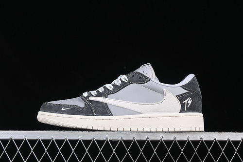 【360】[CF3688-055]-[TRAVIS SCOTT X FRAGMENT DESIGN X AIR JORDAN 1 LOW OG SP WHITE/GREY]-[36-45]