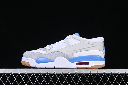 【340】[FQ7939-104]-[AIR JORDAN 4 REMASTERED WHITE/GREY/BLUE]-[WOMAN:36-39]-[MAN:40-47.5]
