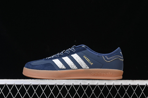【300】[IH3725]-[CLOT ORIGIALS GAZELLE INDOOR COLLEGIATE NAVY/OFF WHITE/GUM]-[WOMAN:36-39]-[MAN:40-45]