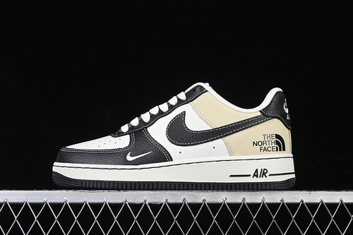 【340】[CH6336-513]-[AIR FORCE 1 07 LOW WHITE/BLACK/BEIGE]-[WOMAN:36-39]-[MAN:40-45]
