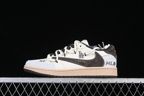 【380】[XS3186-204]-[TRAVIS SCOTT X FRAGMENT DESIGN X AIR JORDAN 1 LOW OG SP WHITE/BROWN]-[36-45]