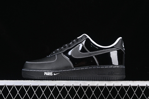 【280】[HF4084-001]-[AIR FORCE 1 07 LOW PARIS PATENT BLACK/WHITE]-[WOMAN:36-39]-[MAN:40-45]